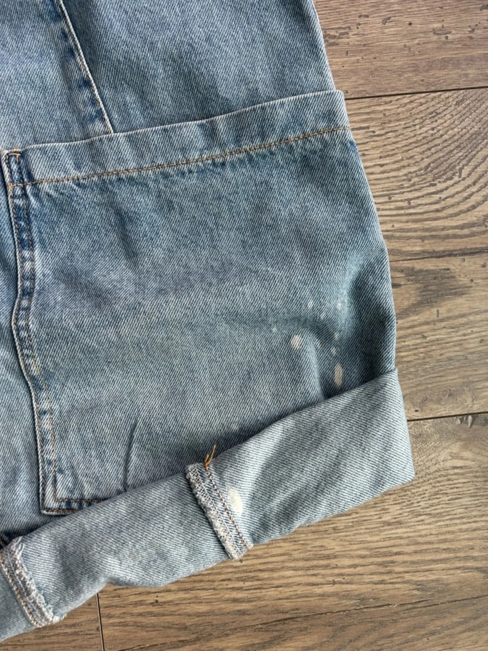 We the Free Denim Short Overalls Romper - Blue - Picture 4 of 9